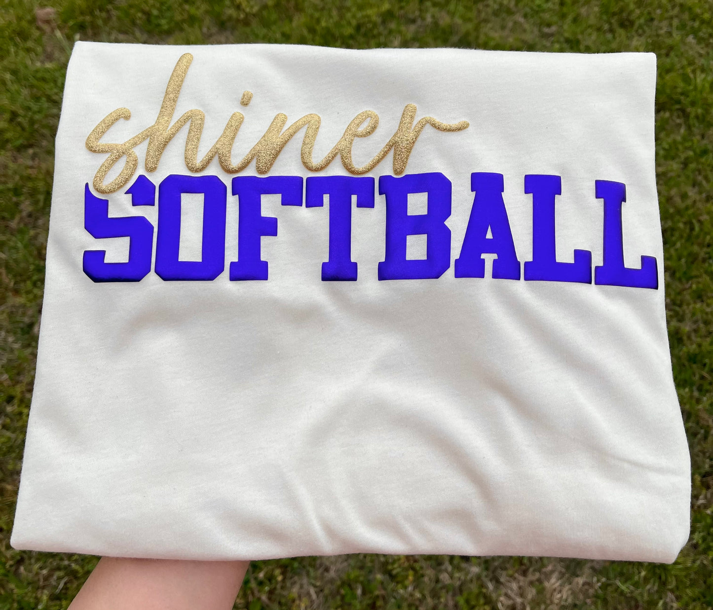 MASCOT GLITTER PUFF BASEBALL/ SOFTBALL