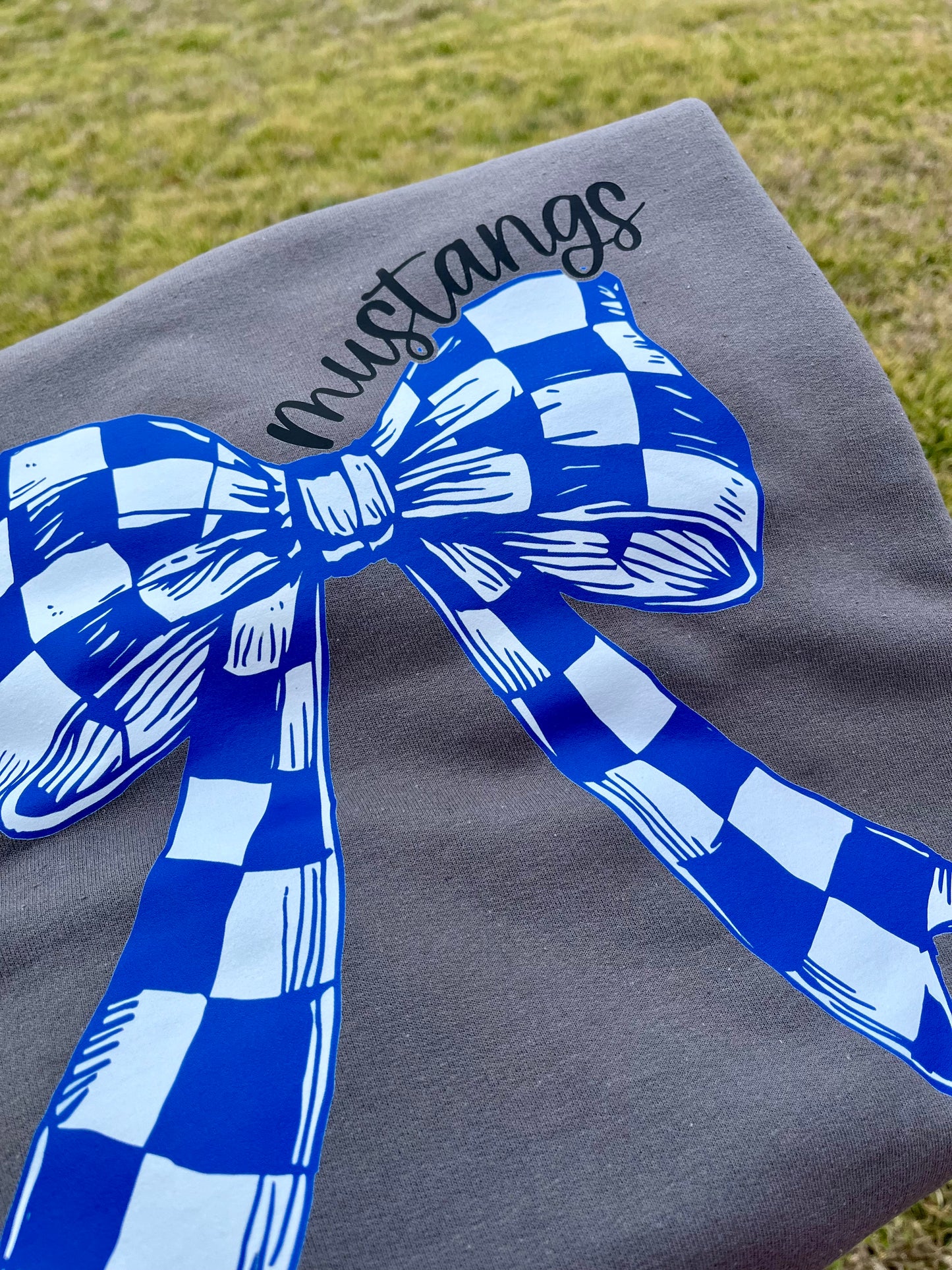 SIMPLE CHECKERED BOW