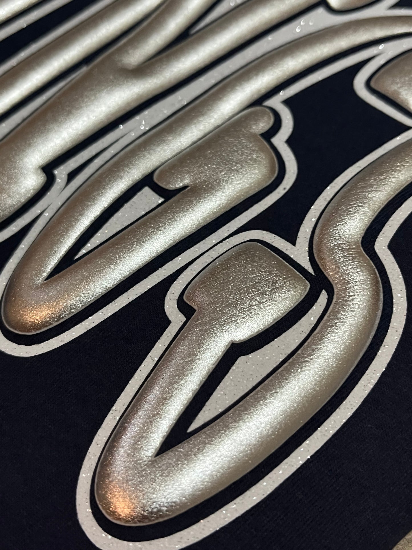 FUN FONT METALLIC PUFF GLITTER MASCOT