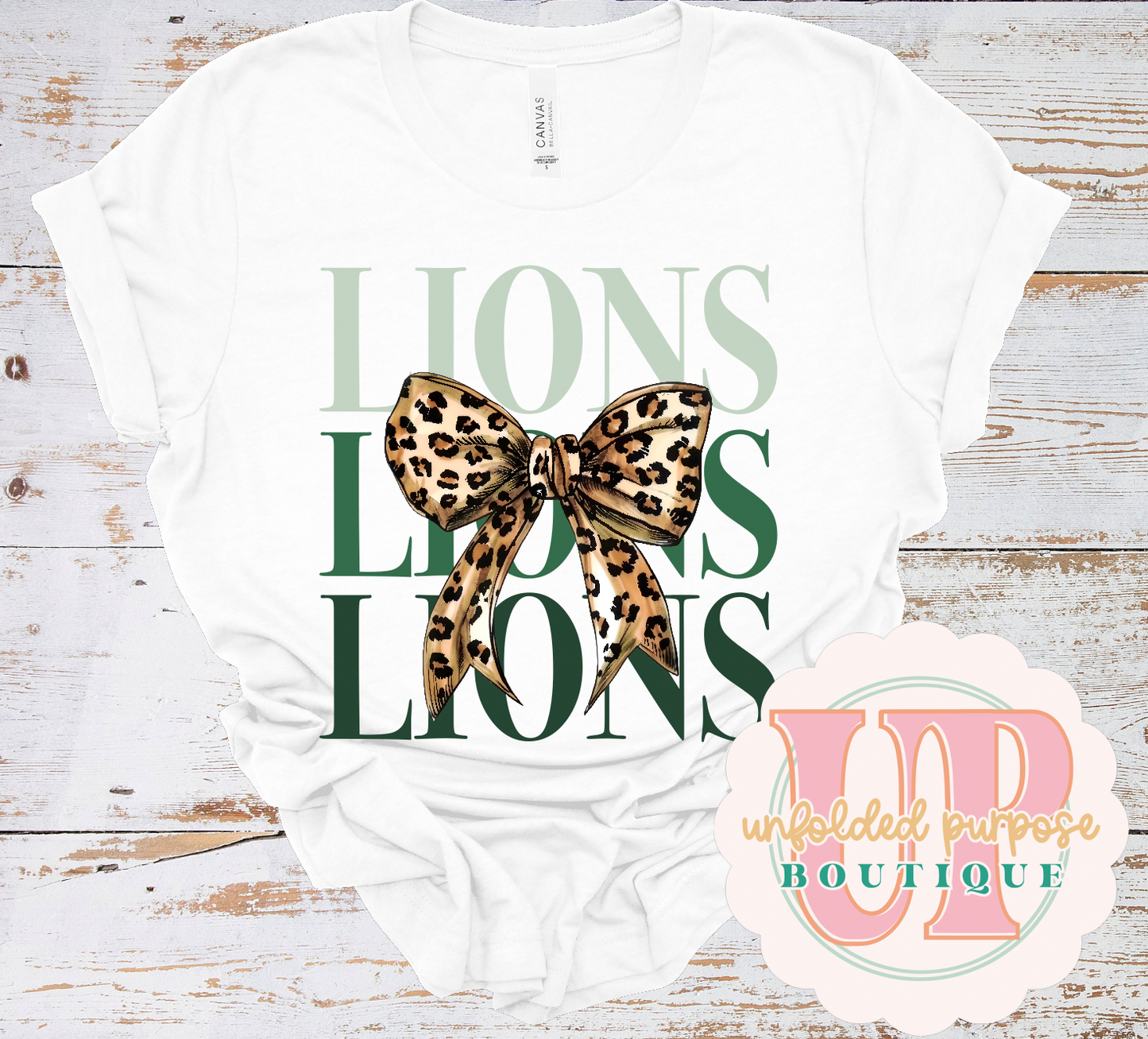 CHECKER OR LEOPARD BOW MASCOT