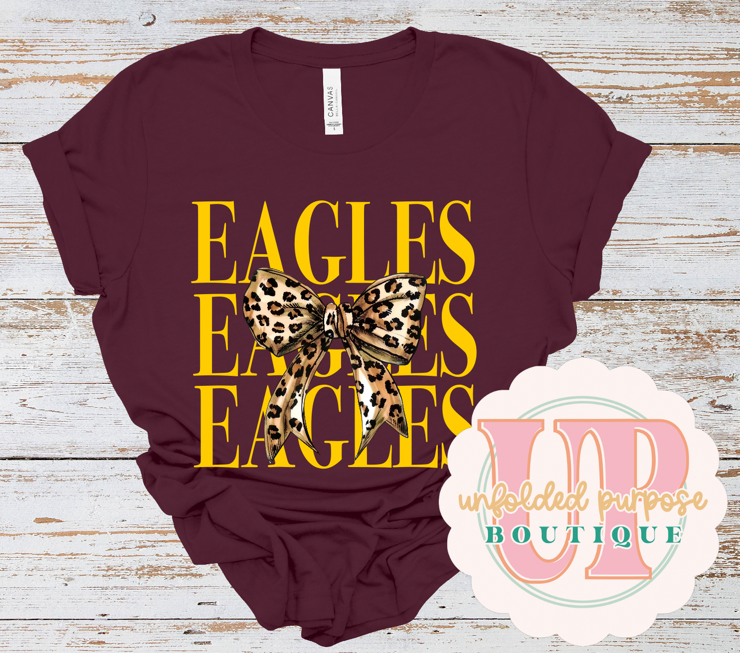 CHECKER OR LEOPARD BOW MASCOT