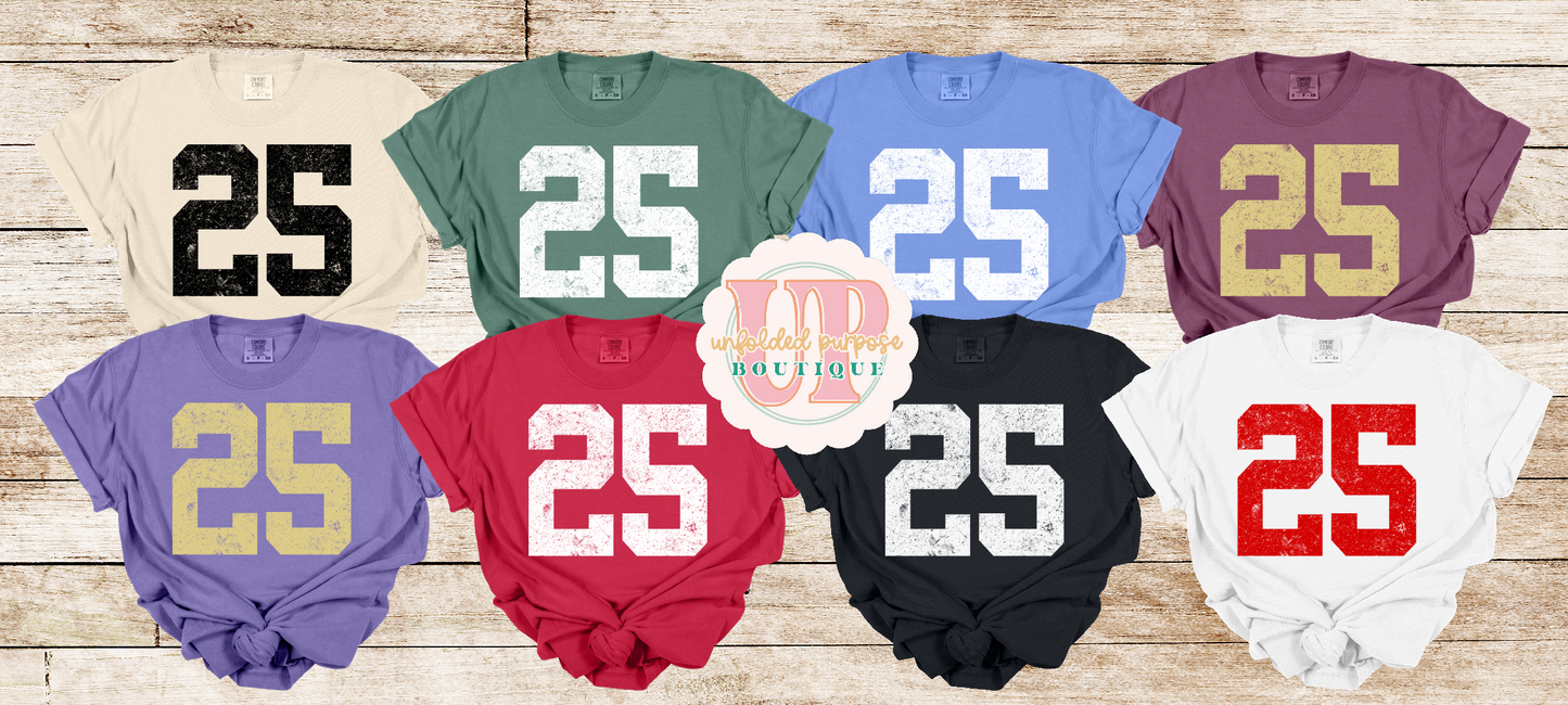 JERSEY NUMBER TEE