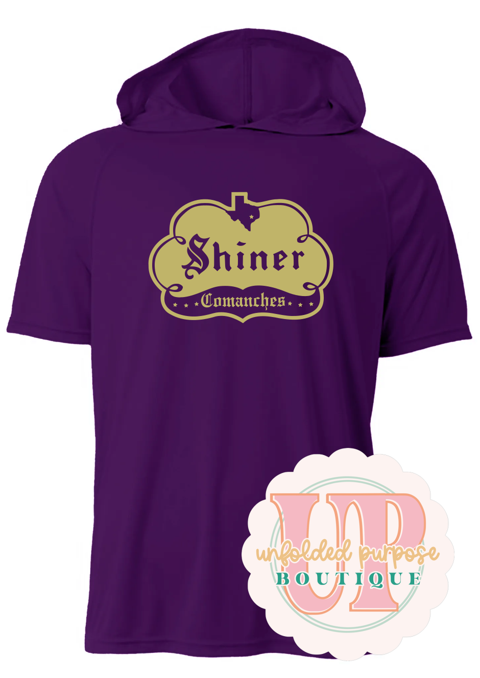SHINER MASCOT HOODED TEE