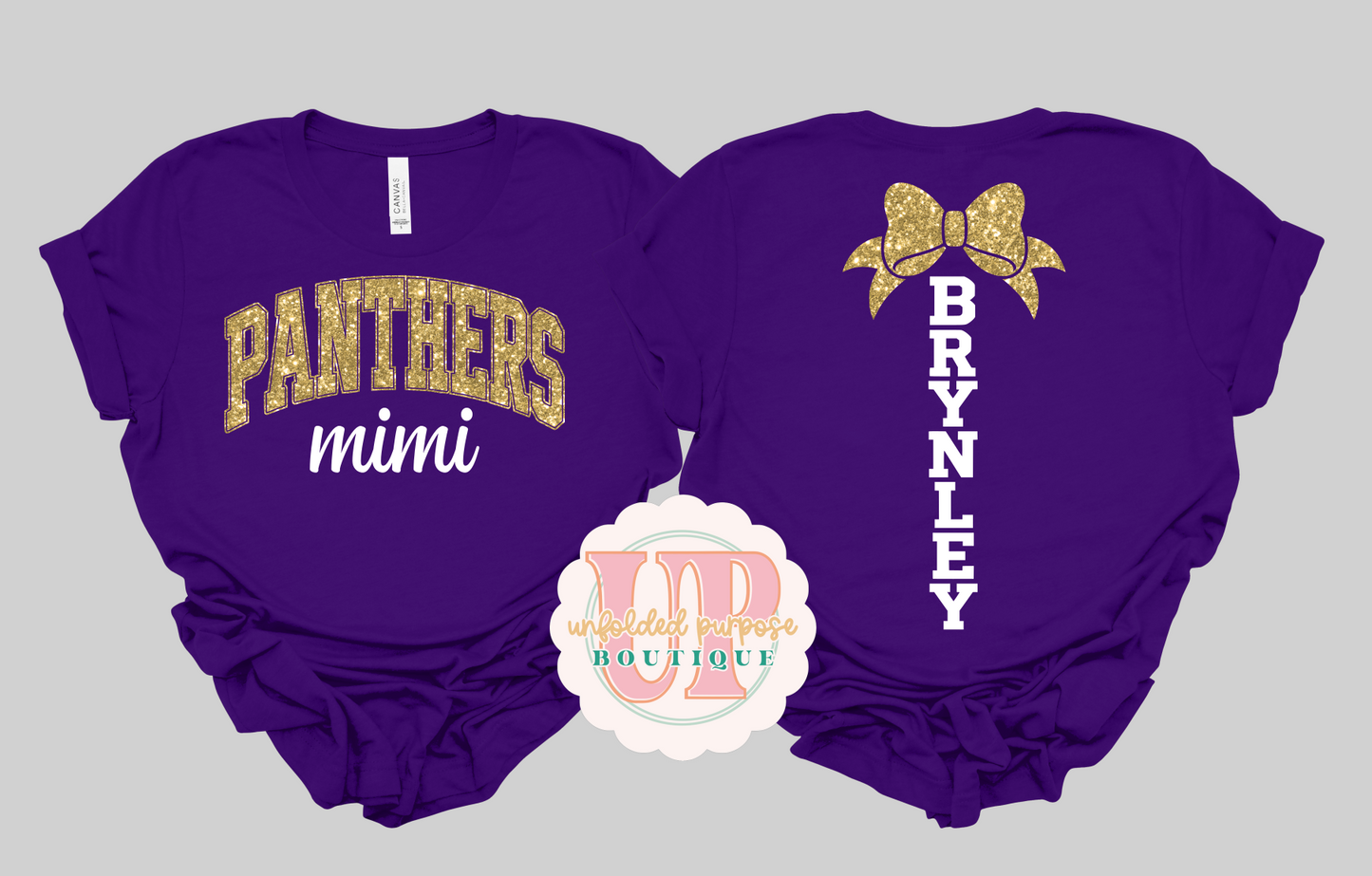 GLITTER FAN BOW