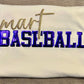 MASCOT GLITTER PUFF BASEBALL/ SOFTBALL