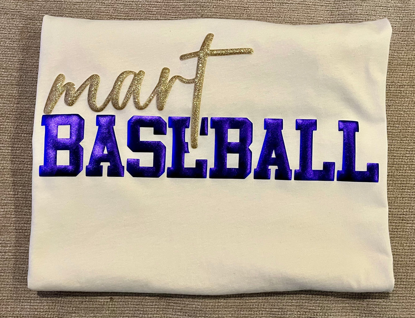 MASCOT GLITTER PUFF BASEBALL/ SOFTBALL