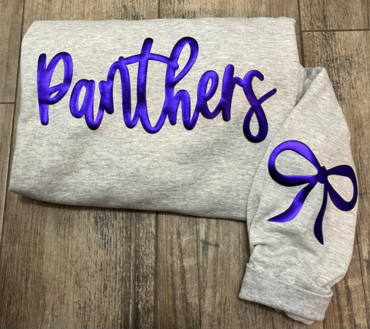 BOW SLEEVE METALLIC PUFF MASCOT