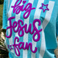 BIG JESUS FAN W/ PUFF