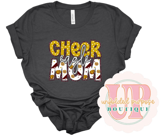 MILANO CHEER MOM W/ GLITTER & PUFF