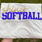 MASCOT GLITTER PUFF BASEBALL/ SOFTBALL
