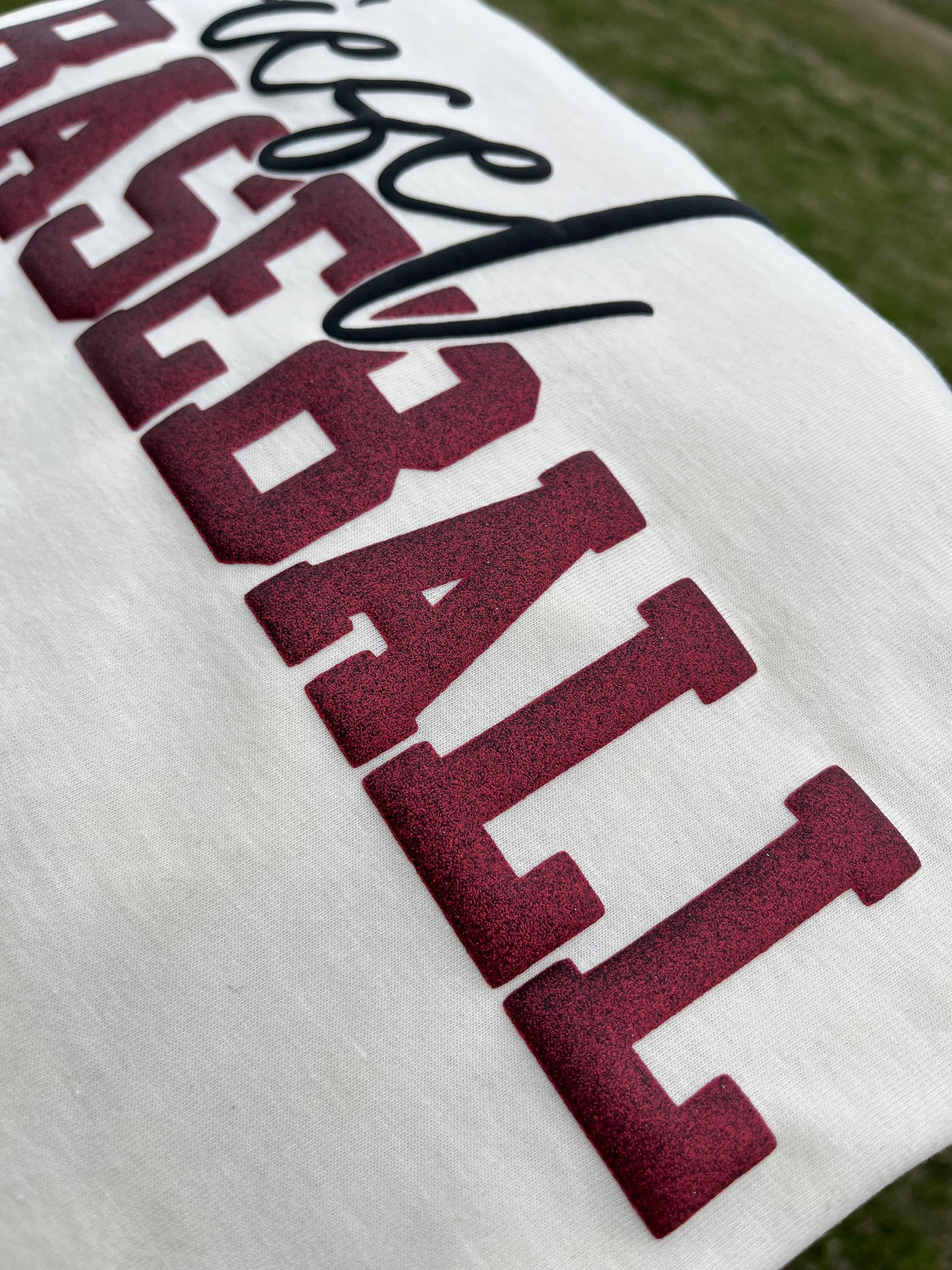 MASCOT GLITTER PUFF BASEBALL/ SOFTBALL