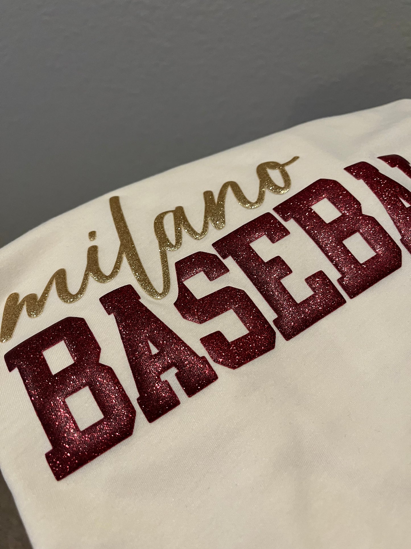 MASCOT GLITTER PUFF BASEBALL/ SOFTBALL