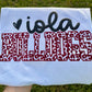 GLITTER PUFF LEOPARD SCHOOL/ TEAM SPIRIT TEE