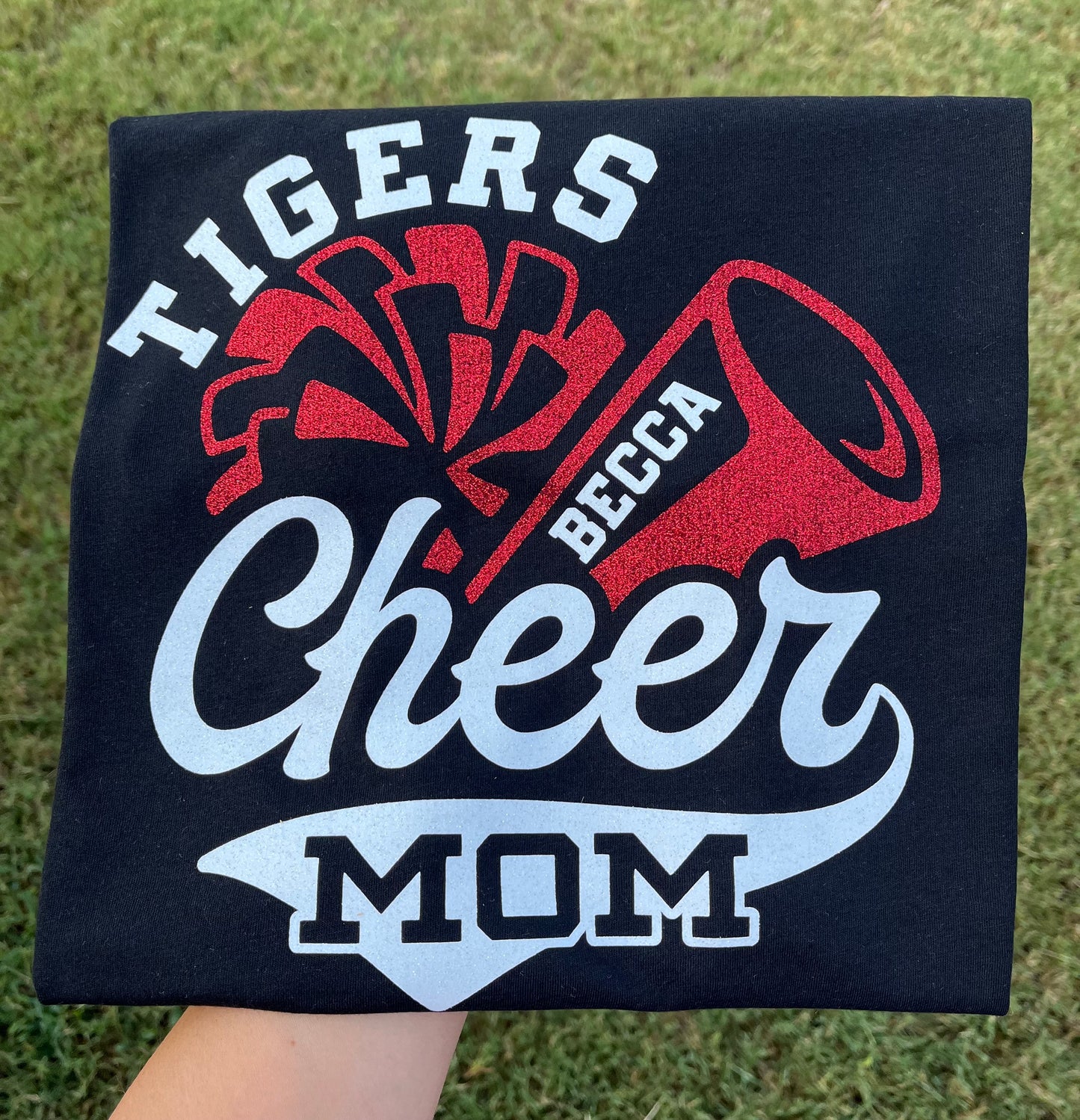 GLITTER CHEER MOM