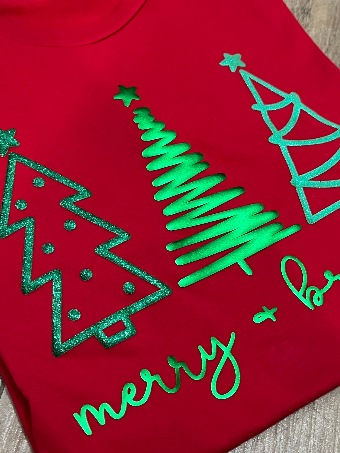 METALLIC PUFF CHRISTMAS TREE TRIO