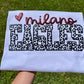 GLITTER PUFF LEOPARD SCHOOL/ TEAM SPIRIT TEE