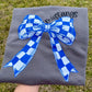 SIMPLE CHECKERED BOW