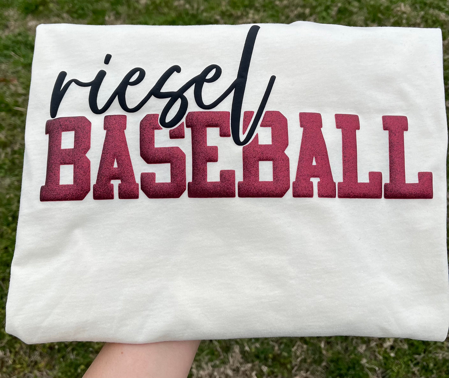 MASCOT GLITTER PUFF BASEBALL/ SOFTBALL