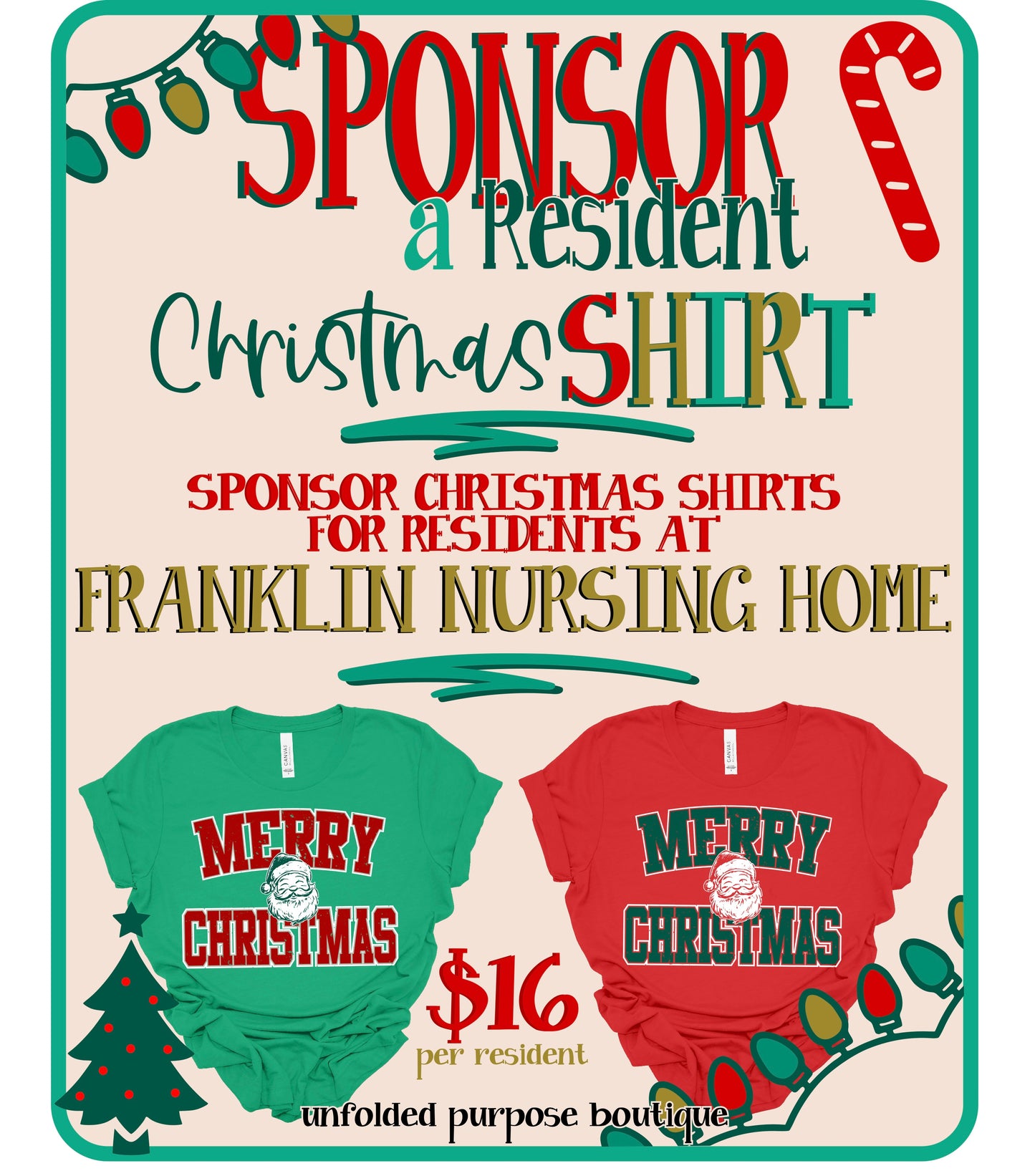 SPONSOR A RESIDENT/ FRANKLIN NURSING HOME