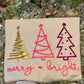 METALLIC PUFF CHRISTMAS TREE TRIO