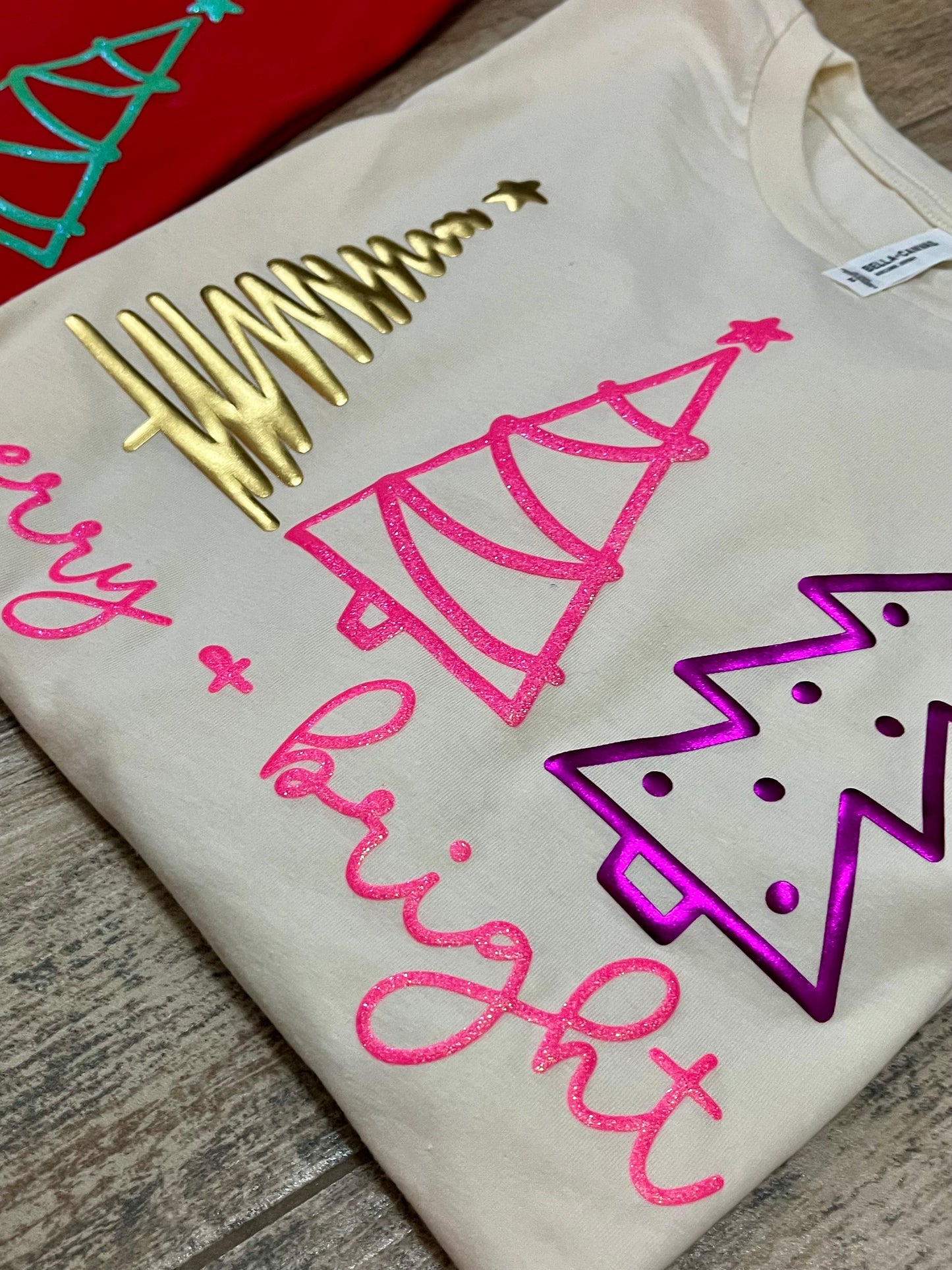 METALLIC PUFF CHRISTMAS TREE TRIO