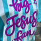 BIG JESUS FAN W/ PUFF