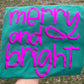 MERRY AND BRIGHT METALLIC PUFF TEE ONLY