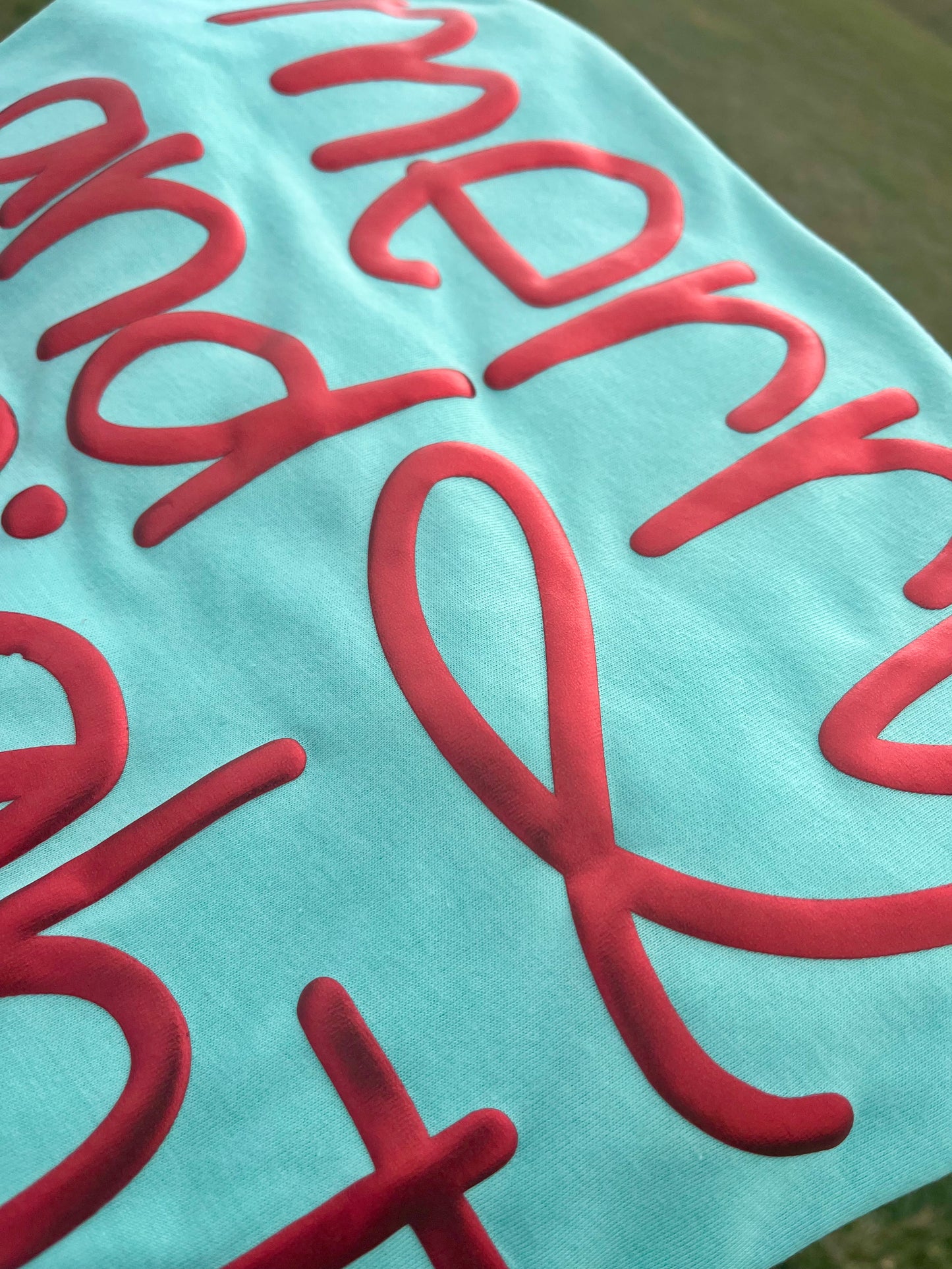 MERRY AND BRIGHT METALLIC PUFF TEE ONLY