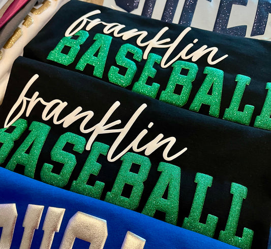 MASCOT GLITTER PUFF BASEBALL/ SOFTBALL