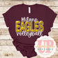 MILANO EAGLES VOLLEYBALL METALLIC PUFF