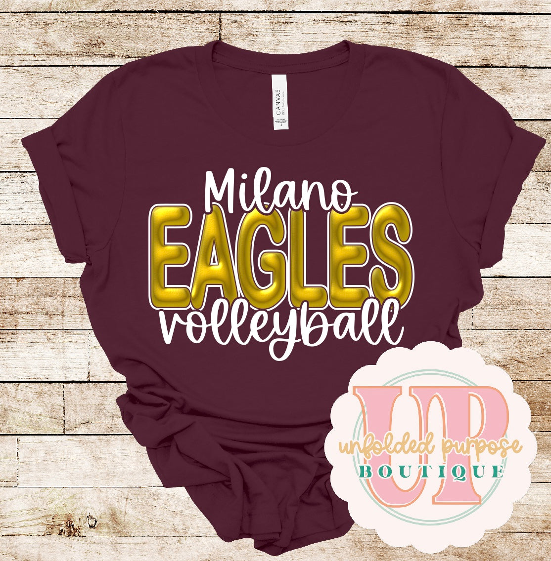 MILANO EAGLES VOLLEYBALL METALLIC PUFF