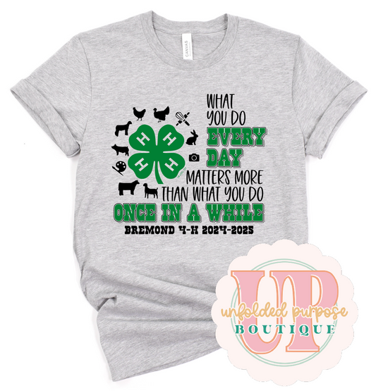 BREMOND 4-H- PARENT/ SIBLING TEES