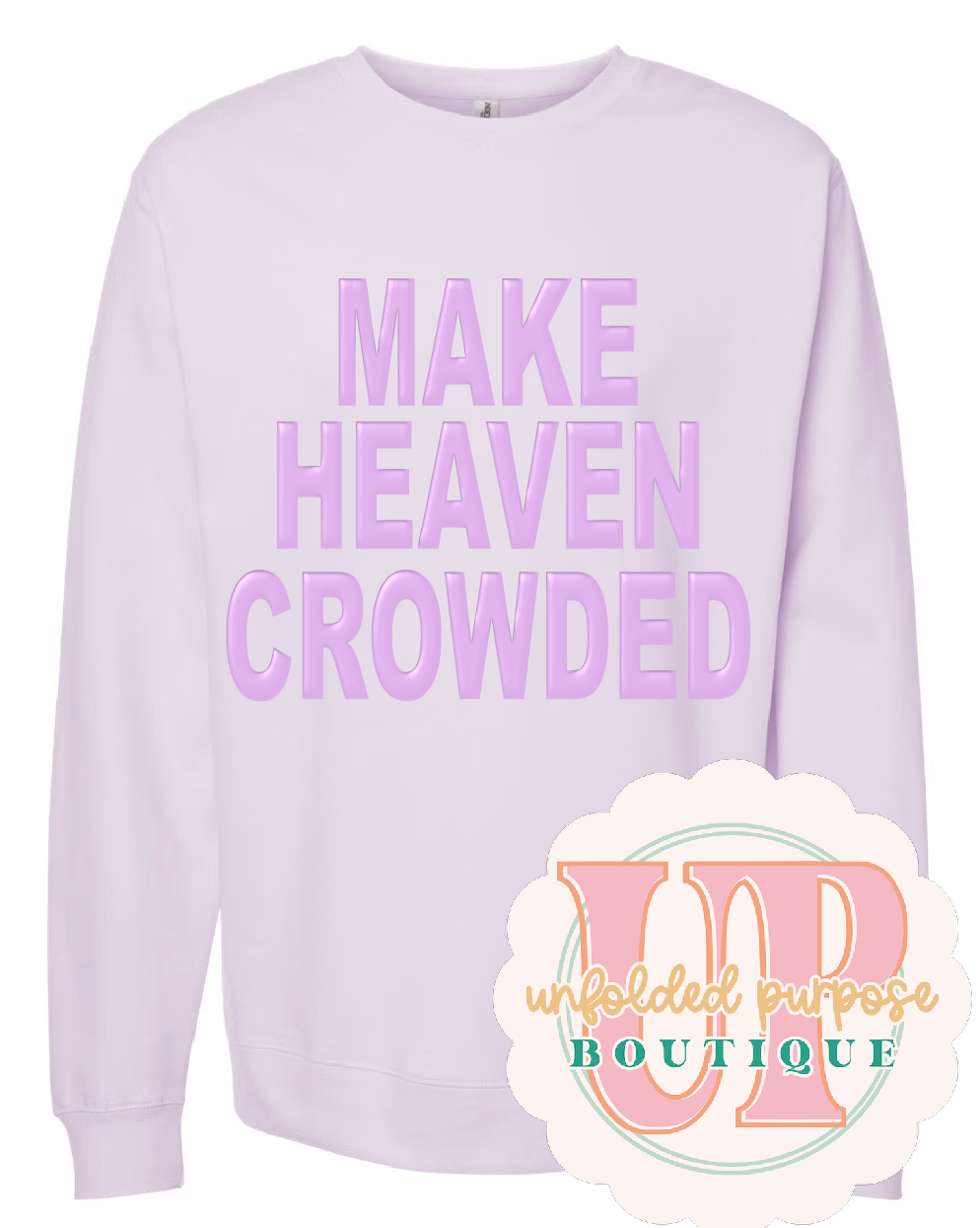 MAKE HEAVEN CROWDED LAVENDER PUFF