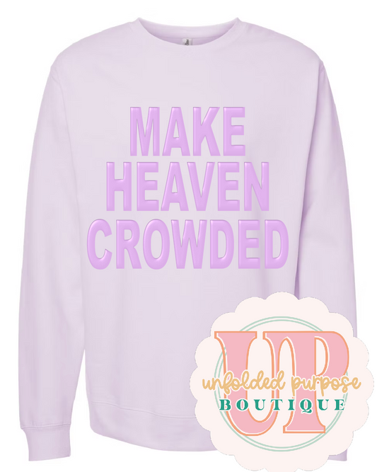 MAKE HEAVEN CROWDED LAVENDER PUFF