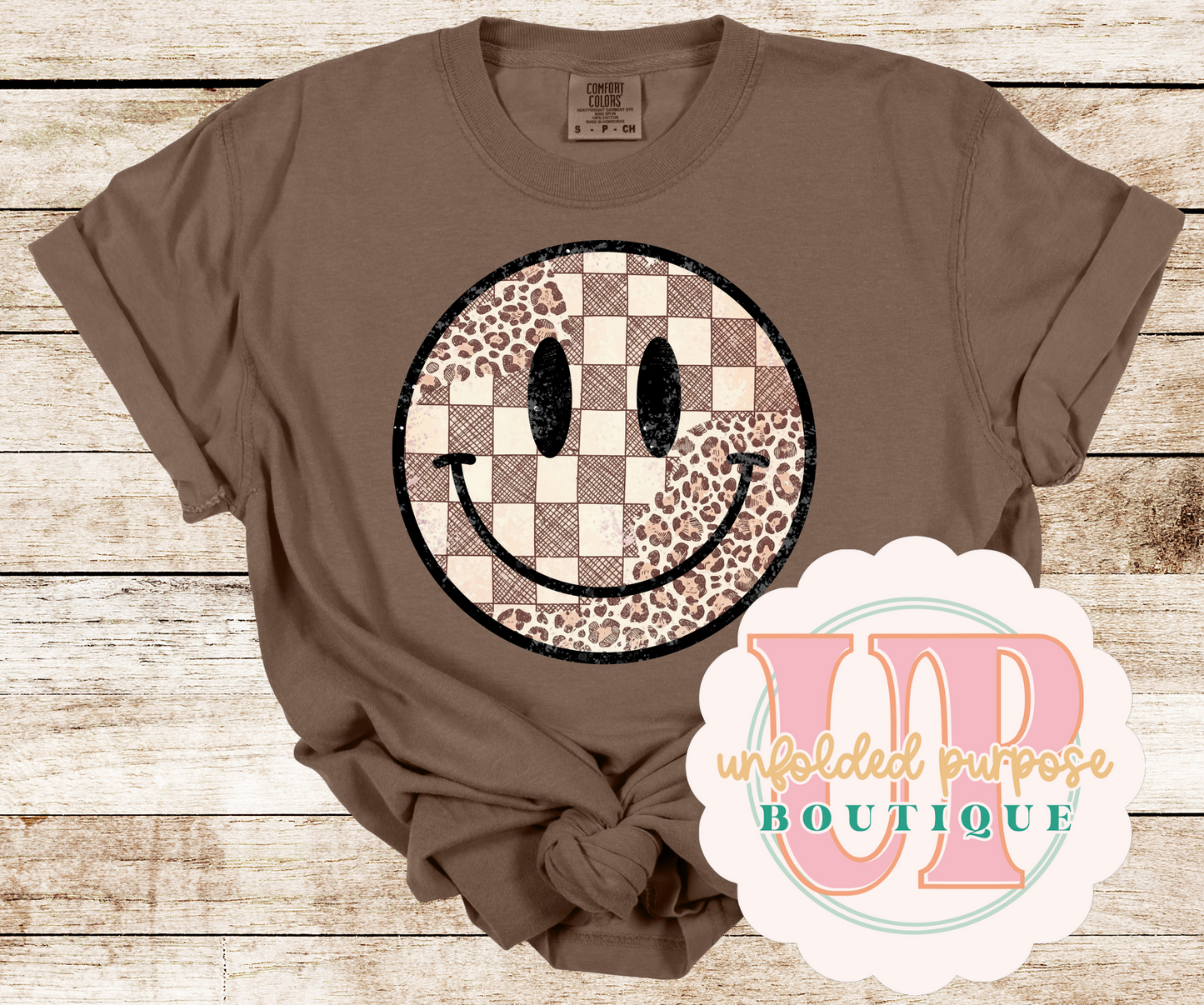 LEOPARD CHECKER SMILEY