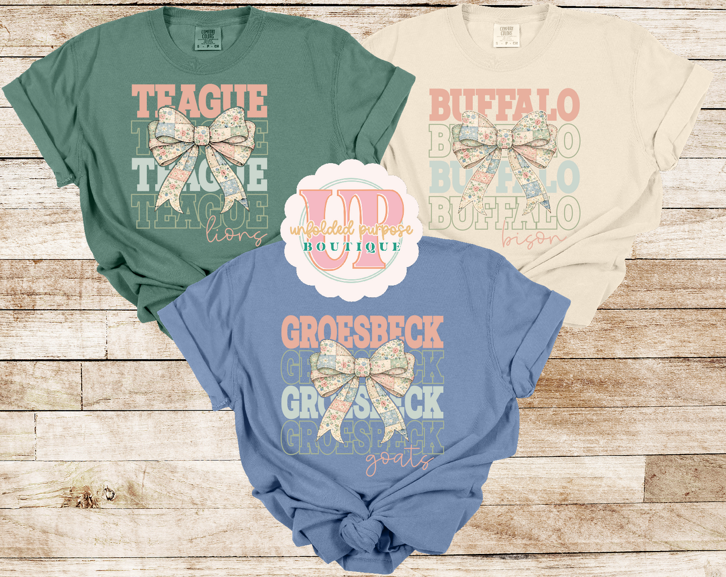 QUILTED BOW TOWN/ MASCOT