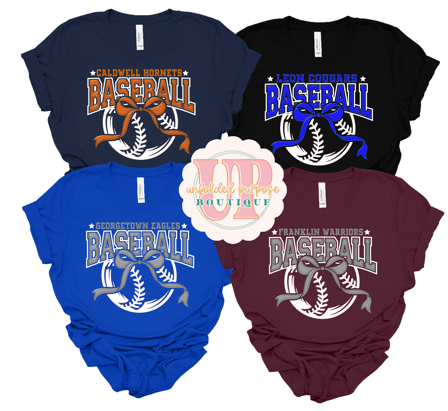 METALLIC PUFF BOW BASEBALL/ SOFTBALL