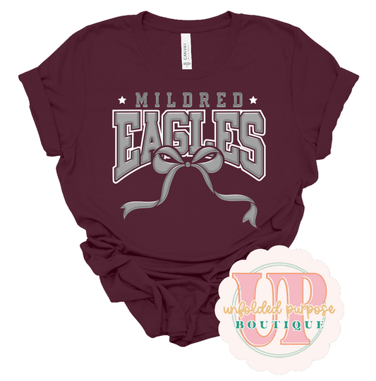 METALLIC PUFF BOW ATHLETIC BLOCK