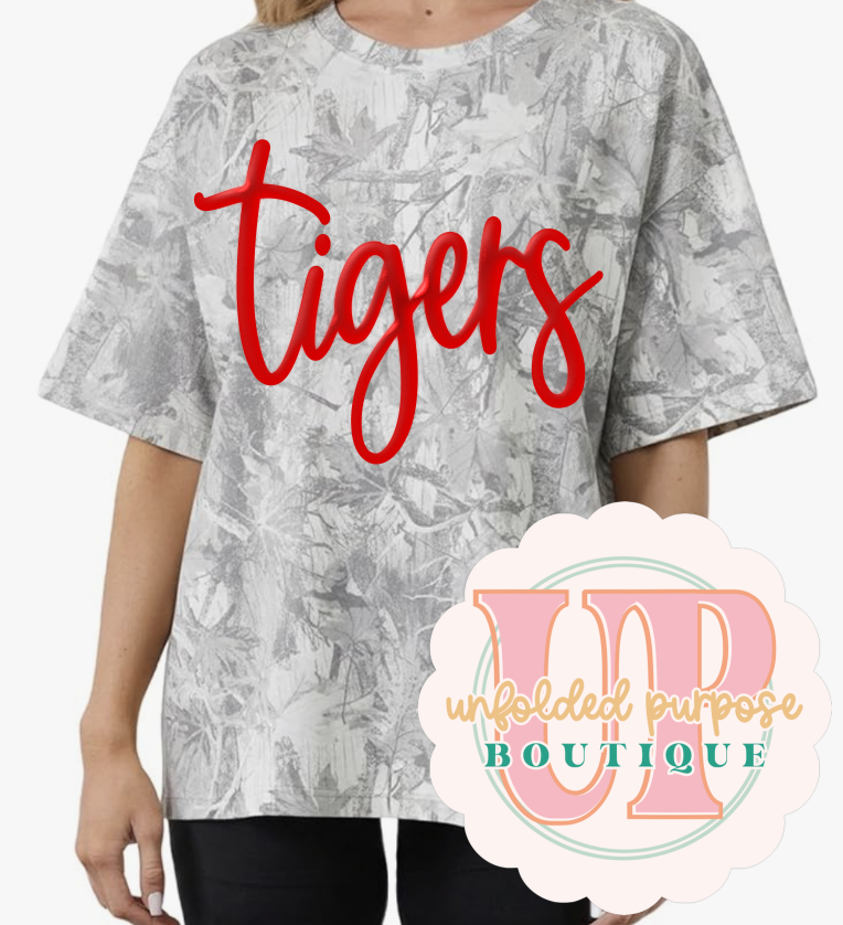 GREY CAMO CUSTOM TEE DESIGN