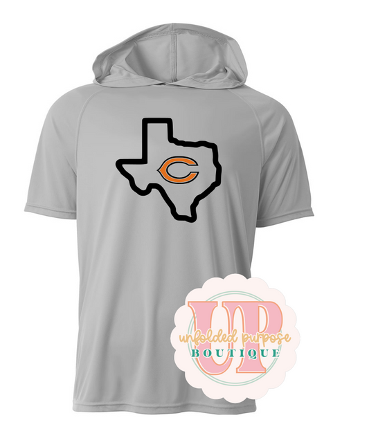 CALDWELL MASCOT HOODED TEE