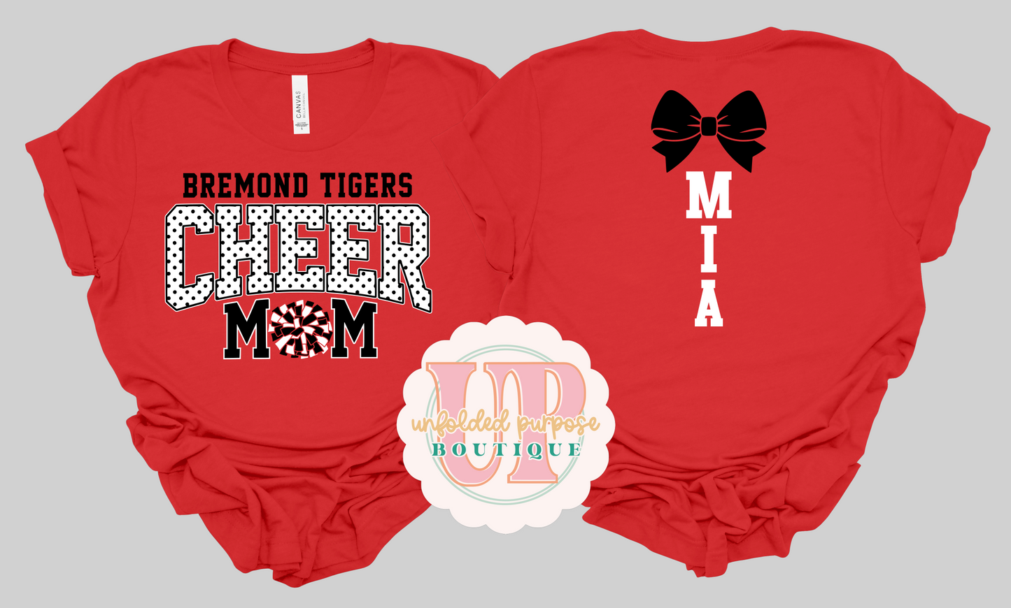 POLKA DOT CHEER MOM
