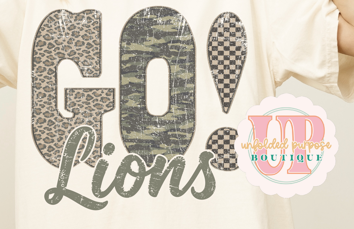 GO! CAMO LEOPARD CHECKER