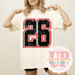 GRUNGE JERSEY NUMBER