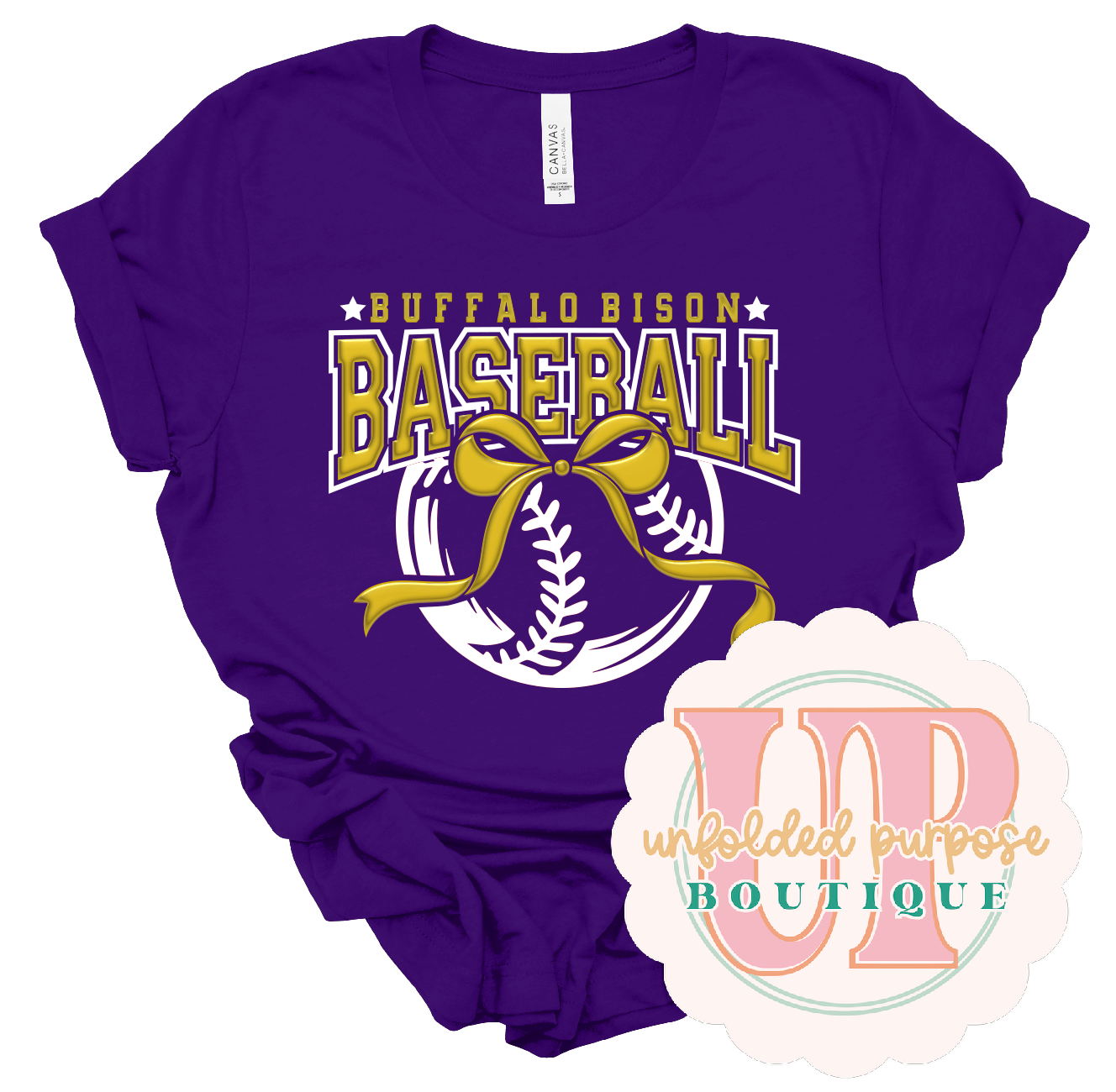 METALLIC PUFF BOW BASEBALL/ SOFTBALL