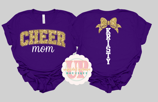 GLITTER FAN BOW