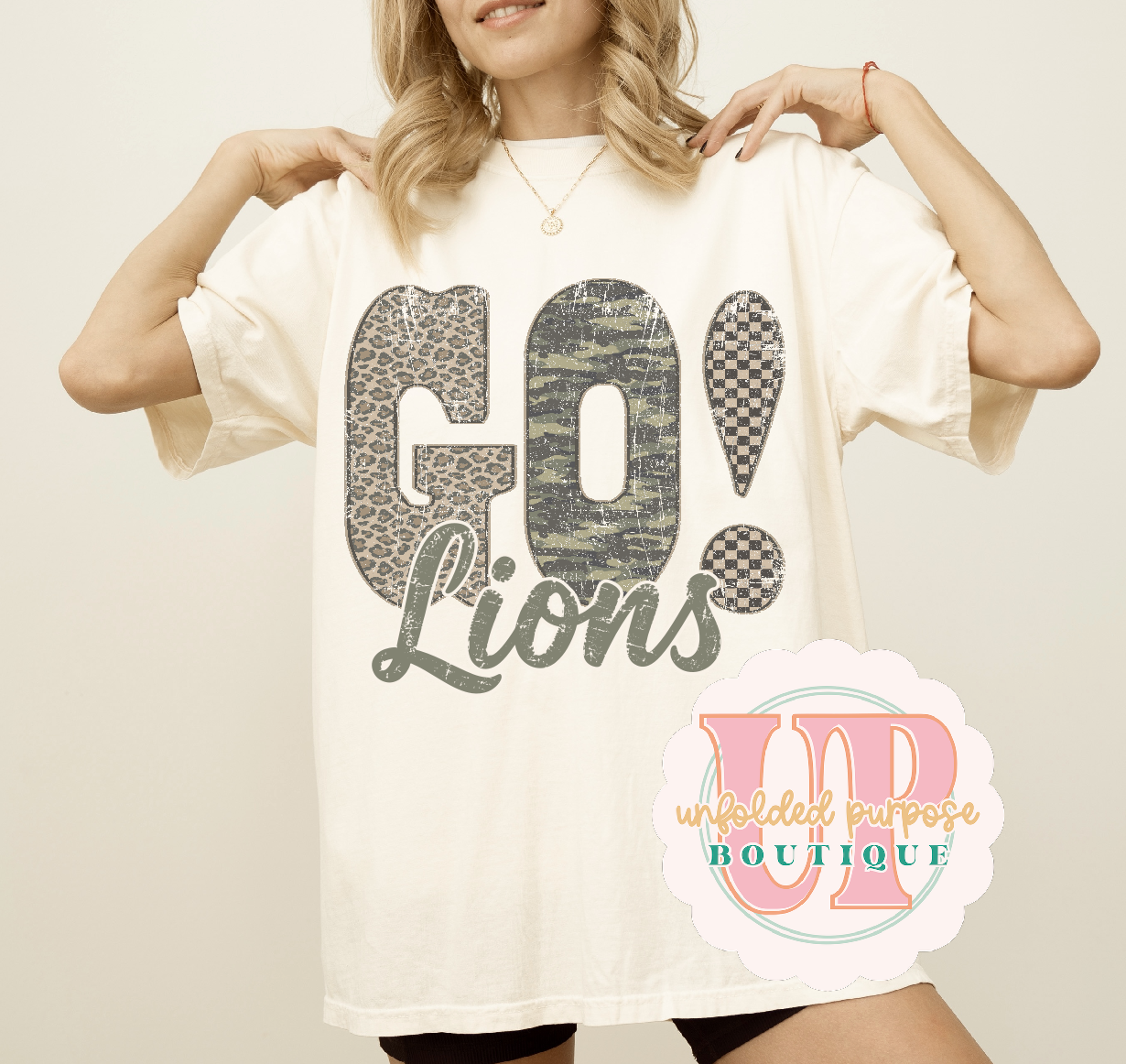 GO! CAMO LEOPARD CHECKER